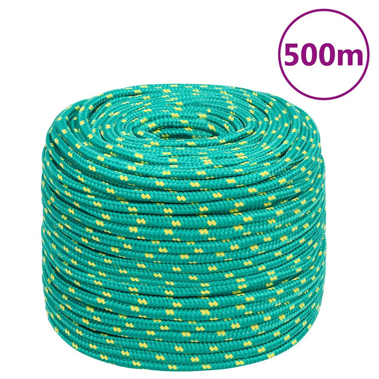 Vidaxl -Bootseil 6 mm 500 m Polypropylengrün
