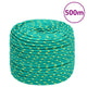 Vidaxl -Bootseil 6 mm 500 m Polypropylengrün