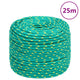 Vidaxl -Bootseil 8 mm 25 m Polypropengrün