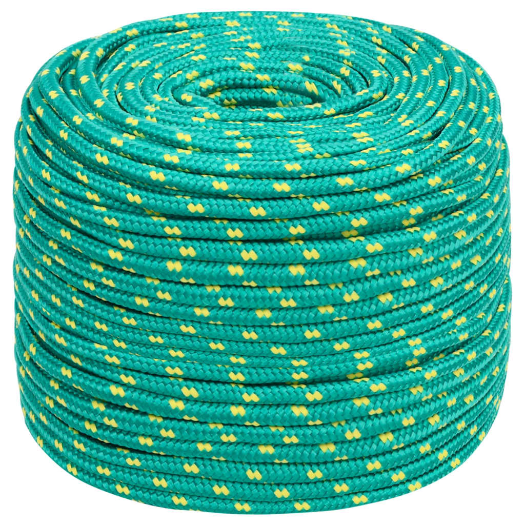 Vidaxl -Bootseil 8 mm 250 m Polypropylengrün