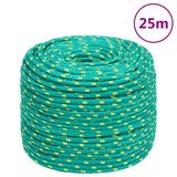 Vidaxl -Bootseil 10 mm 25 m Polypropylengrün - afbeelding 1