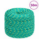 Vidaxl -Bootseil 10 mm 50 m Polypropylengrün