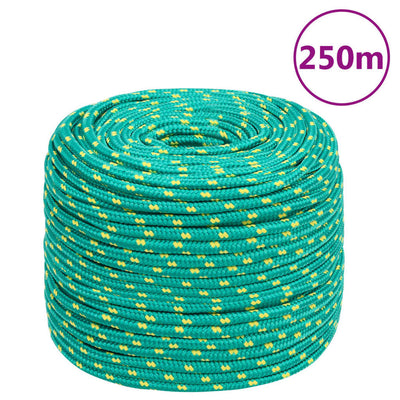 Vidaxl -Bootseil 10 mm 250 m Polypropylengrün