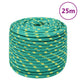 Vidaxl -Bootseil 12 mm 25 m Polypropylengrün