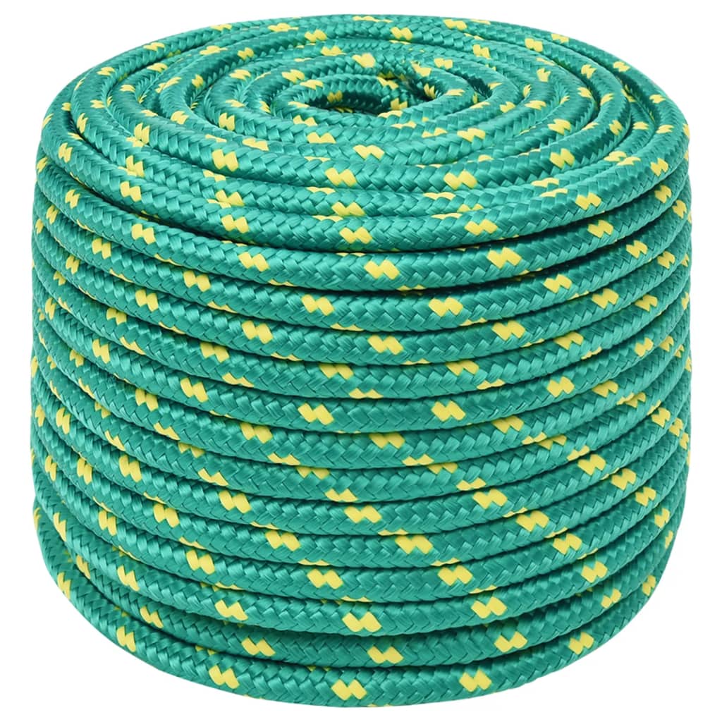 Vidaxl -Bootseil 12 mm 250 m Polypropylengrün