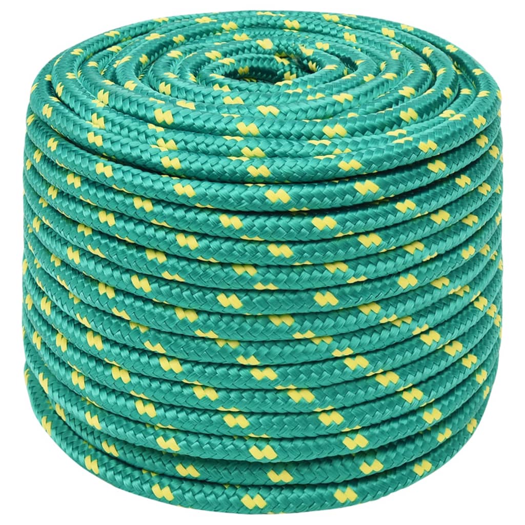 Vidaxl -Bootseil 14 mm 25 m Polypropylengrün