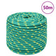 Vidaxl -Bootseil 14 mm 50 m Polypropylengrün