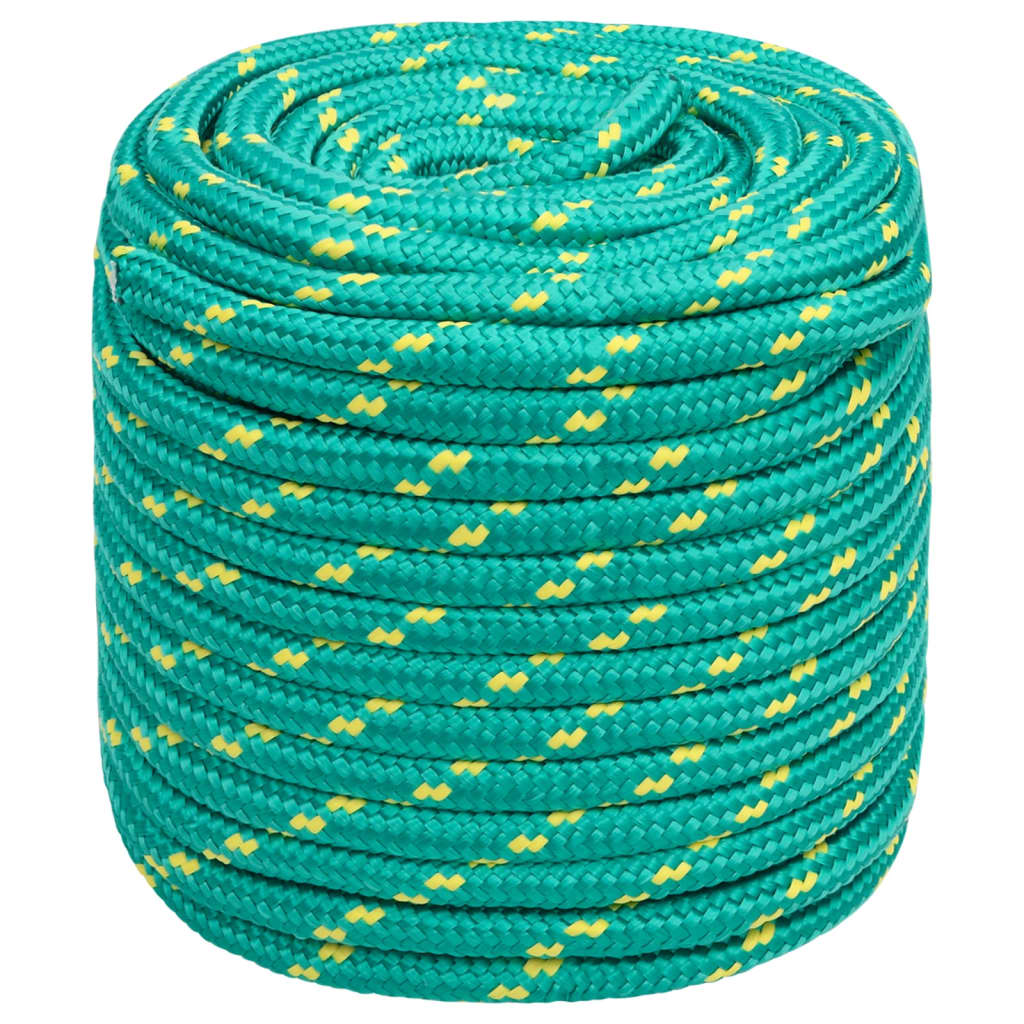 Vidaxl -Bootseil 16 mm 25 m Polypropylengrün
