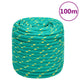 Vidaxl -Bootseil 16 mm 100 m Polypropylengrün