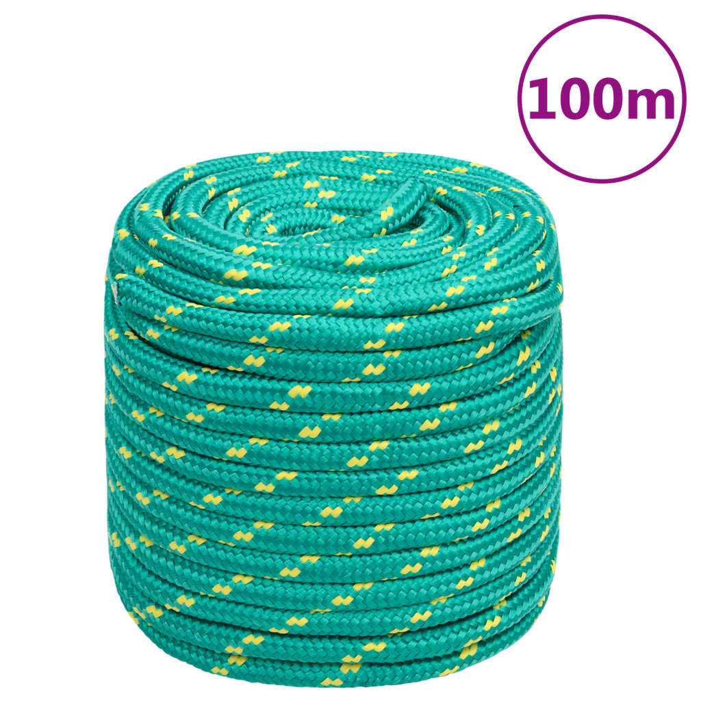 Vidaxl -Bootseil 18 mm 100 m Polypropylengrün