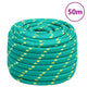 Vidaxl -Bootseil 20 mm 50 m Polypropylengrün