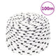 Vidaxl Werkouw 10 mm 100 m Polyester weiß