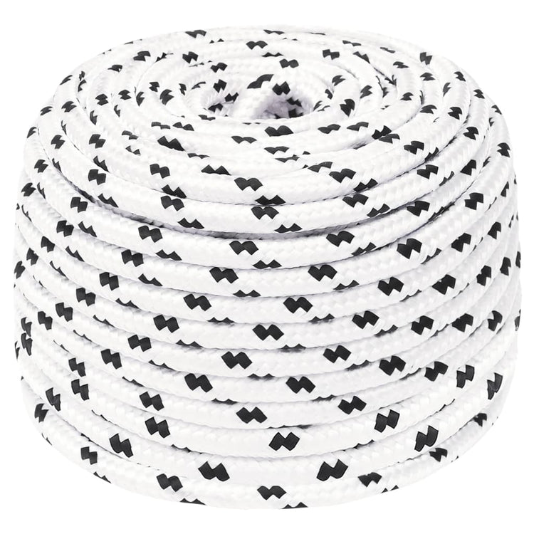 Vidaxl Werkouw 10 mm 100 m Polyester weiß