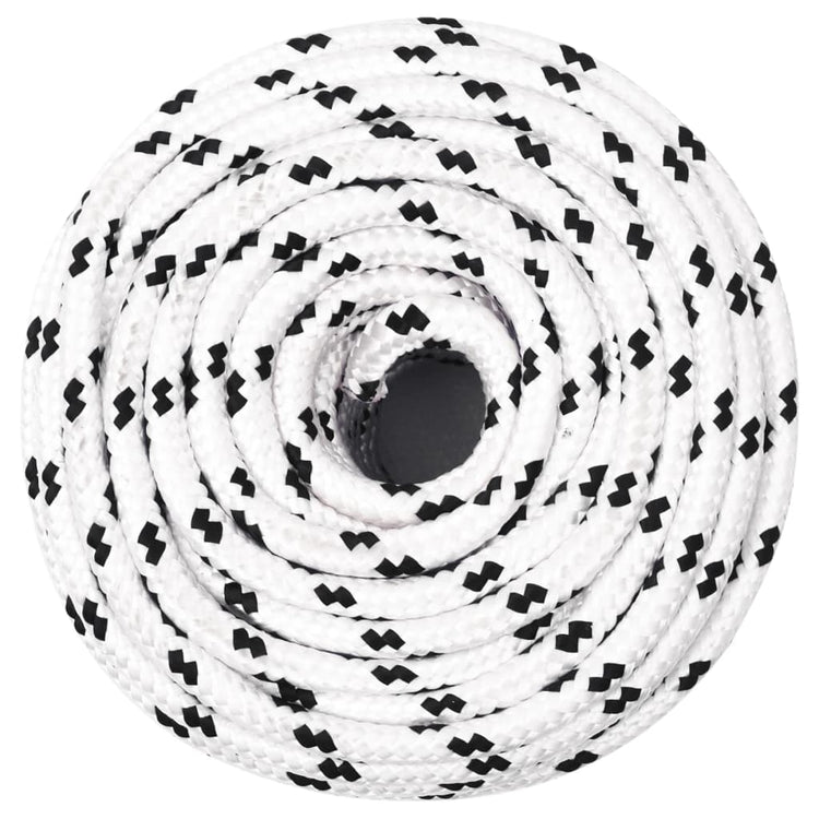 Vidaxl Werkouw 10 mm 100 m Polyester weiß
