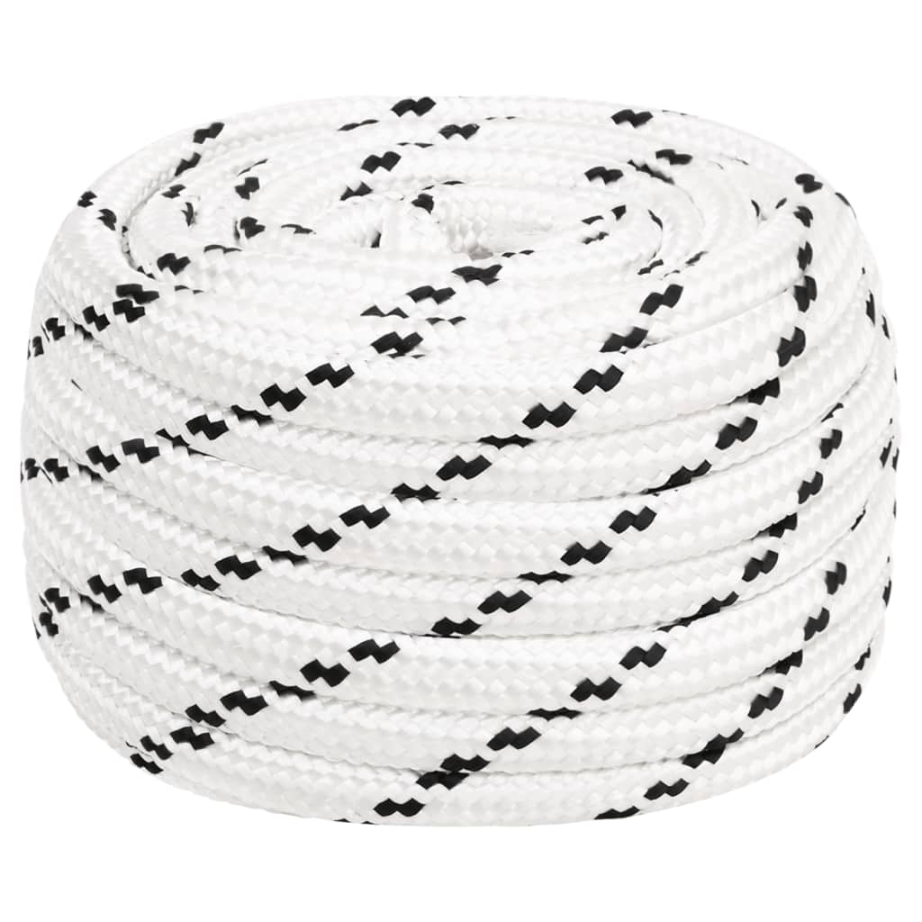 Vidaxl Werkouw 16 mm 100 m Polyester weiß