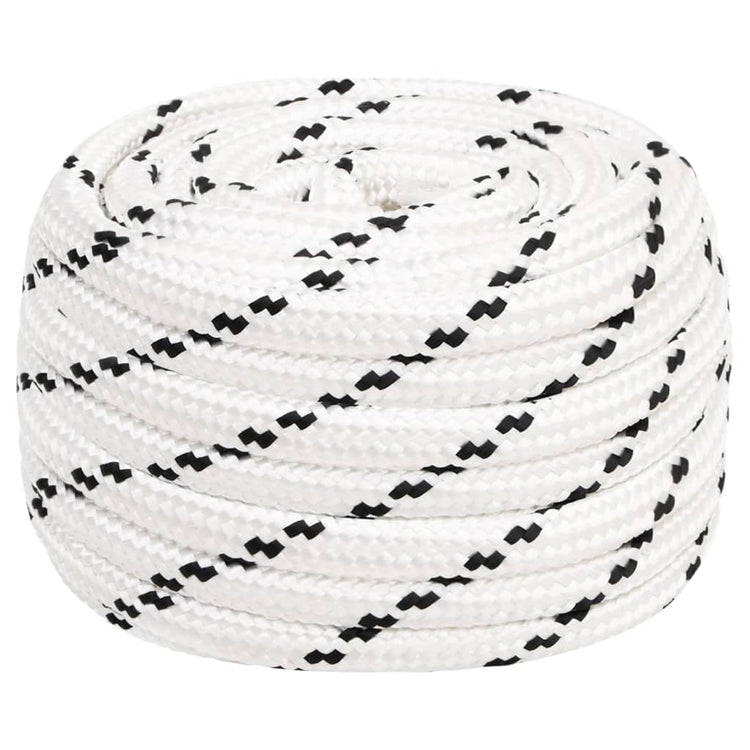 Vidaxl Werkouw 18 mm 50 m Polyester weiß