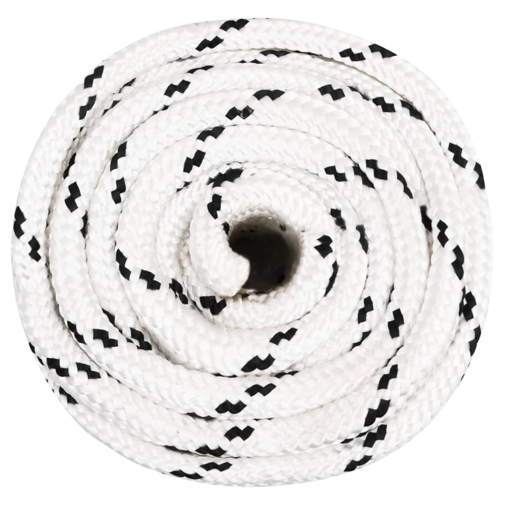 Vidaxl Werkouw 18 mm 50 m Polyester weiß