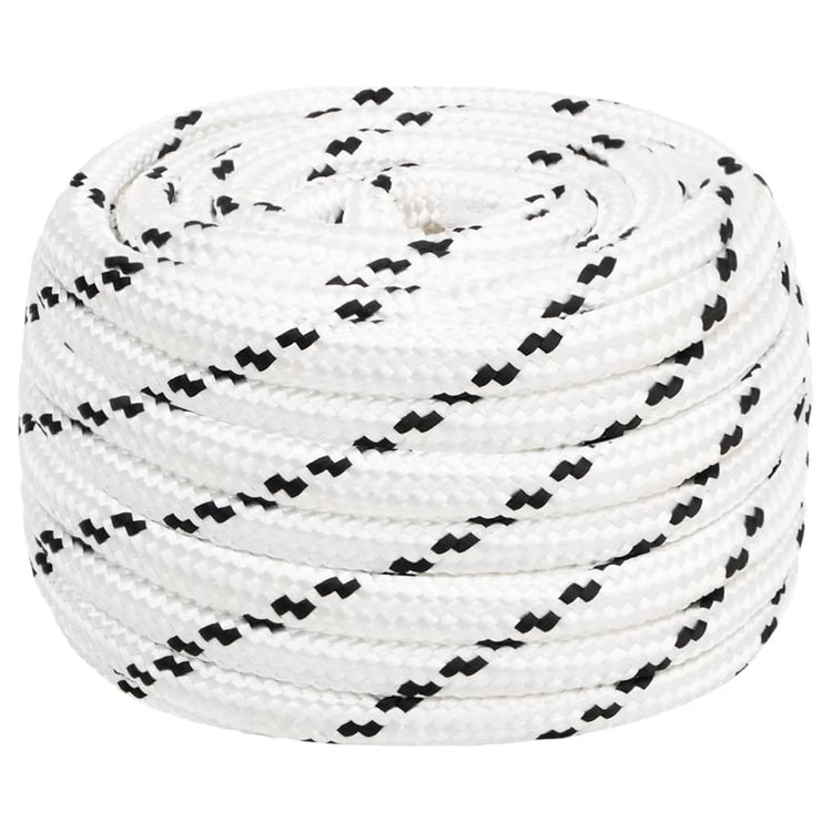 Vidaxl Werkouw 18 mm 100 m Polyester weiß