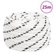 Vidaxl Werkouw 20 mm 25 m Polyester weiß