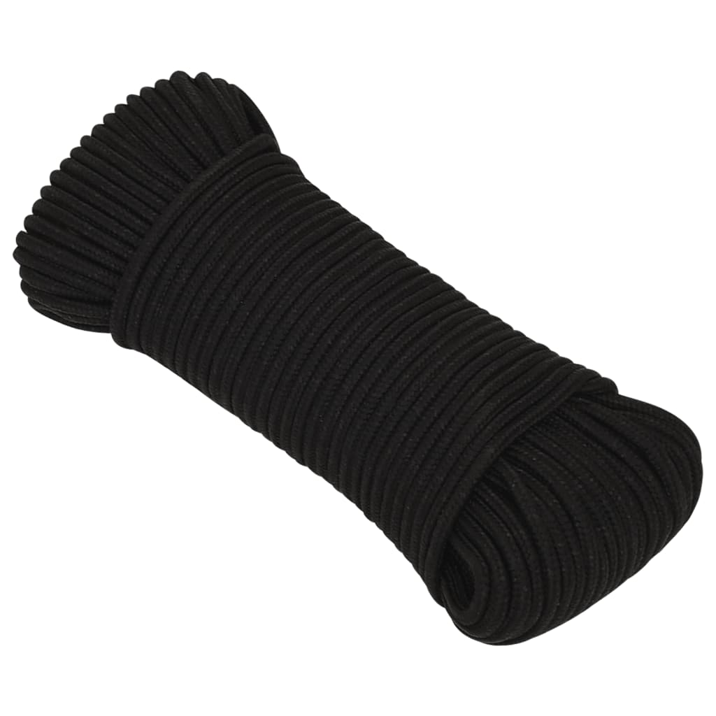 Vidaxl Werkouw 3 mm 100 m Polyesterschwarz