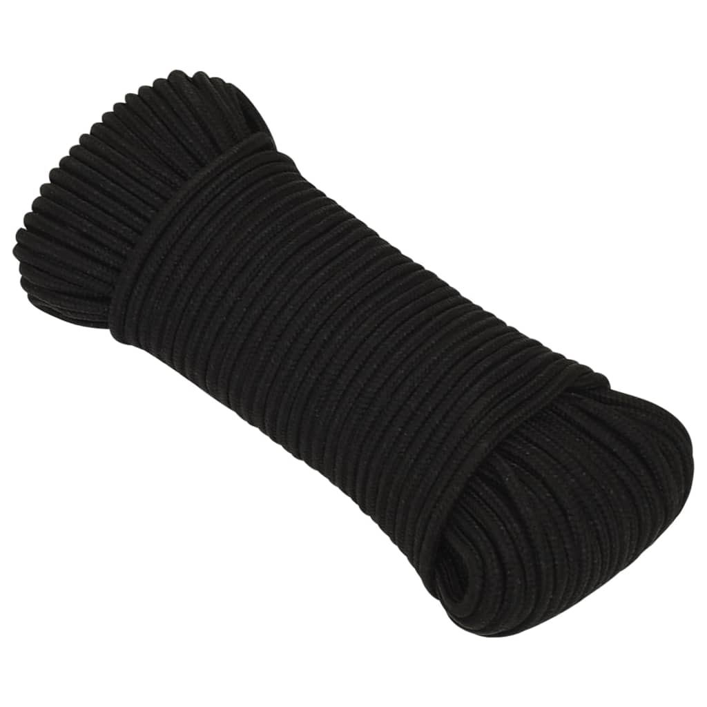 Vidaxl Werkouw 4 mm 100 m Polyesterschwarz