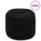 Vidaxl Werkouw 8 mm 25 m Polyesterschwarz
