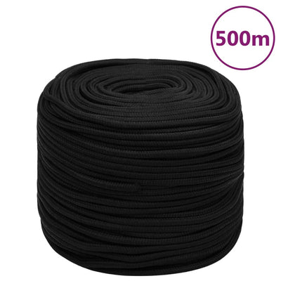 Vidaxl Werkouw 8 mm 500 m Polyesterschwarz