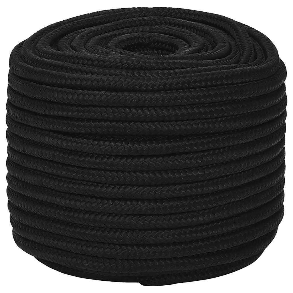 Vidaxl Werkouw 12 mm 250 m Polyesterschwarz