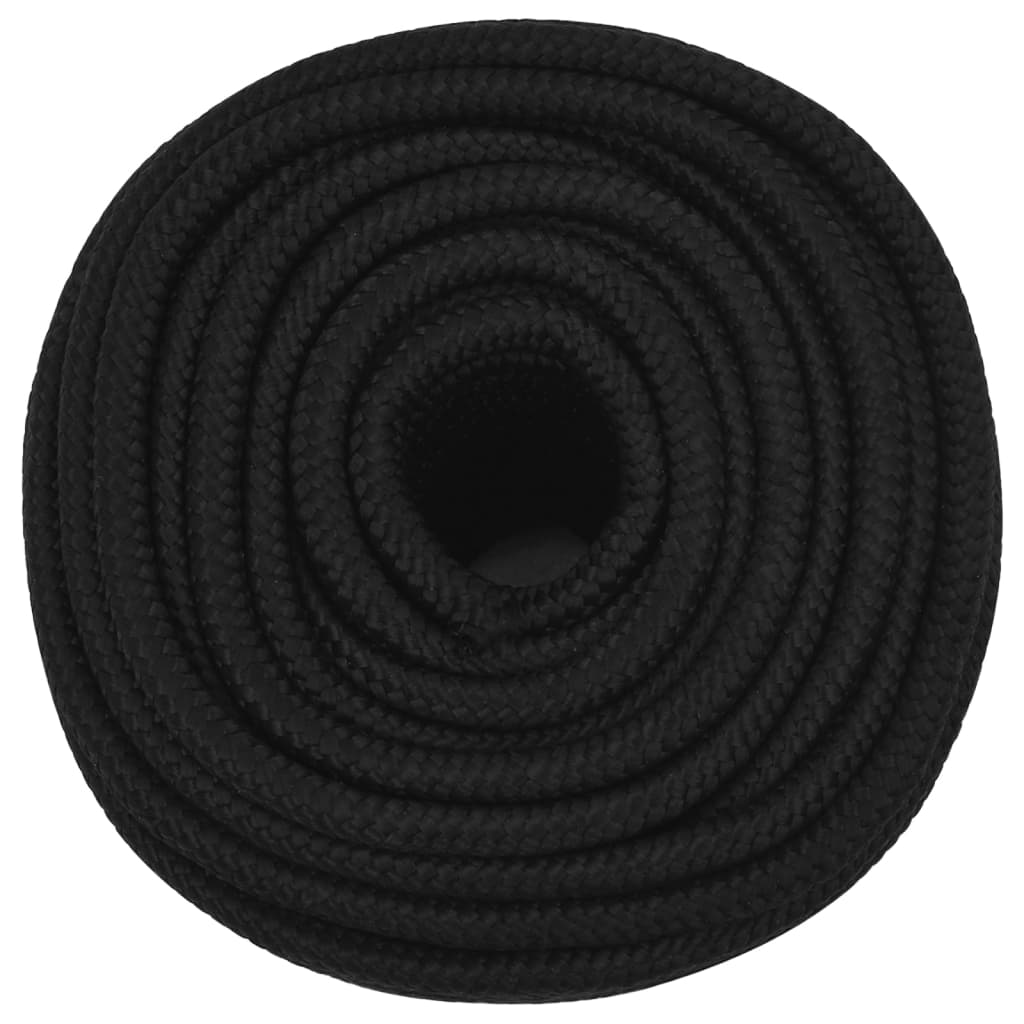Vidaxl Werkouw 14 mm 25 m Polyesterschwarz