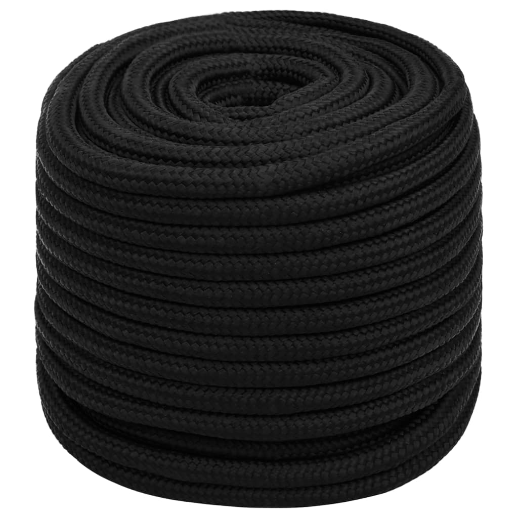 Vidaxl Werkouw 18 mm 25 m Polyesterschwarz