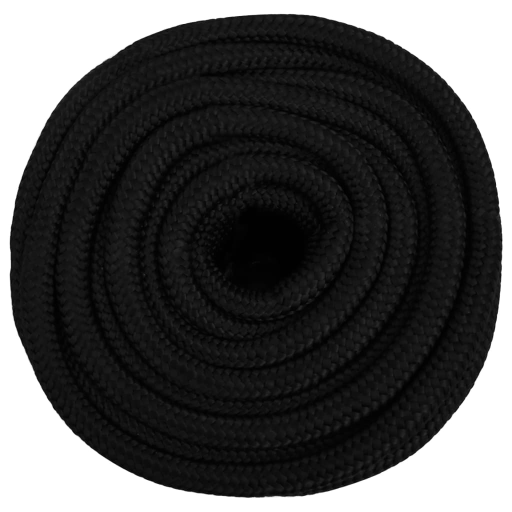 Vidaxl Werkouw 18 mm 25 m Polyesterschwarz