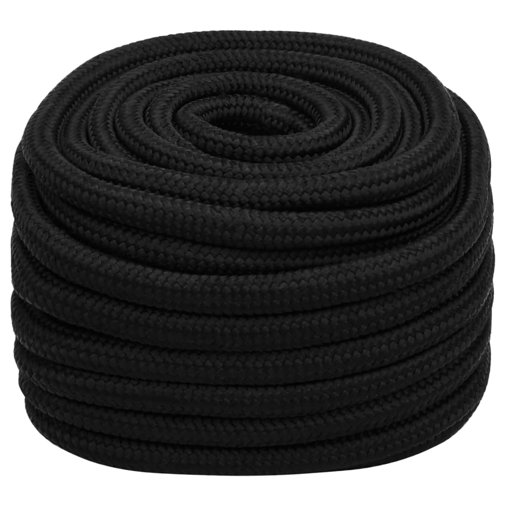 Vidaxl Werkouw 20 mm 50 m Polyesterschwarz