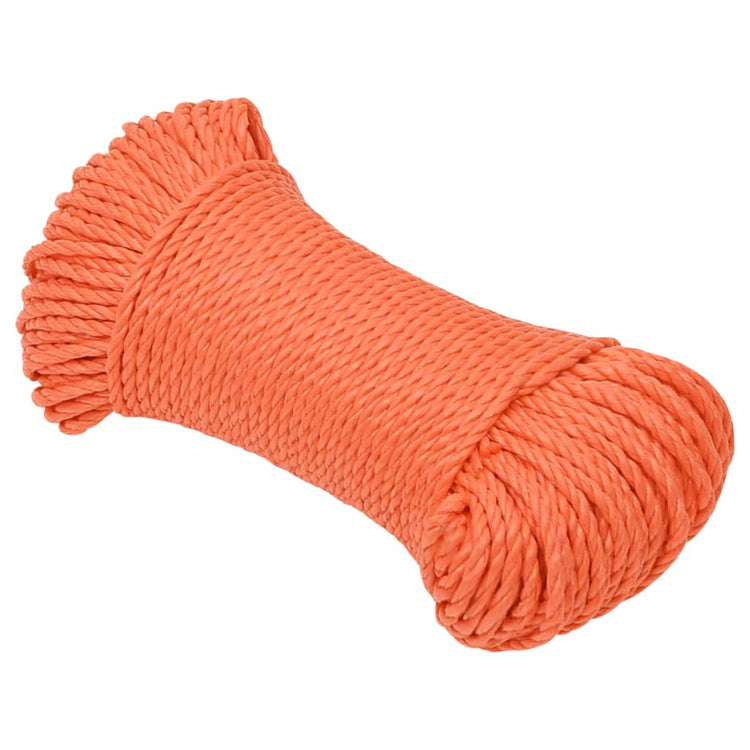 Vidaxl Werkouw 6 mm 100 m Polypropen Oranje