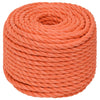 Vidaxl Werkouw 14 mm 25 m Polypropen Oranje