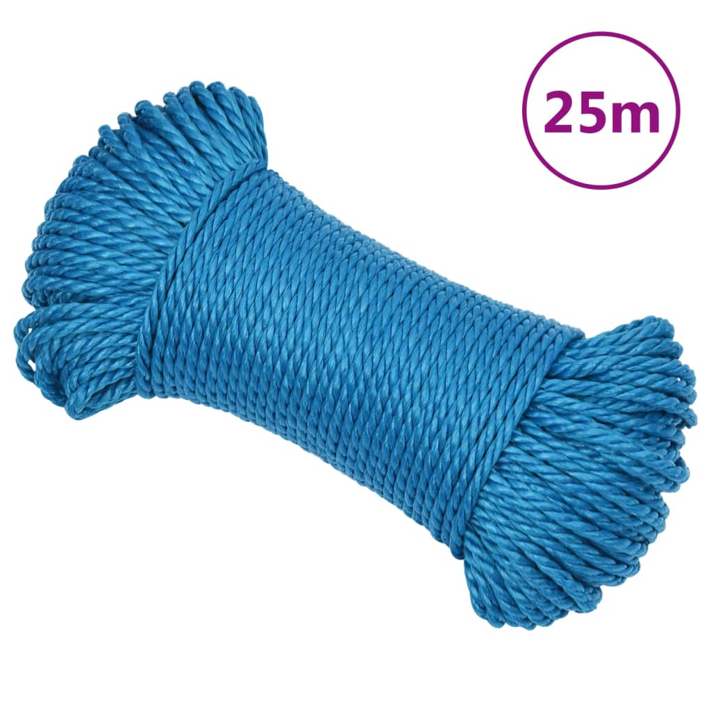 Vidaxl Werkouw 6 mm 25 m Polypropenblau