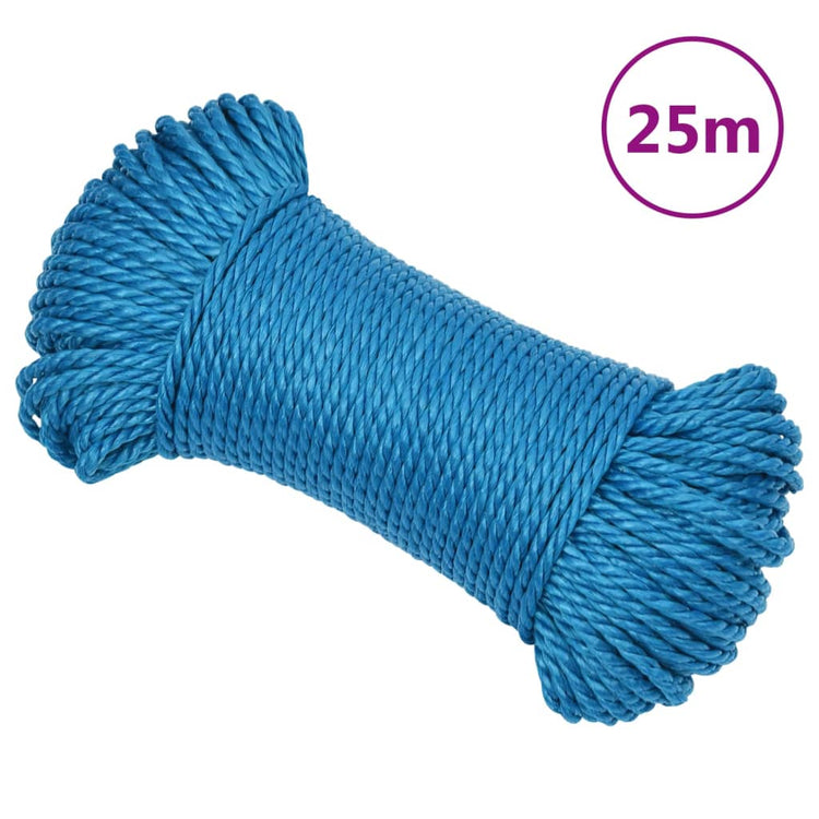Vidaxl Werkouw 6 mm 25 m Polypropenblau