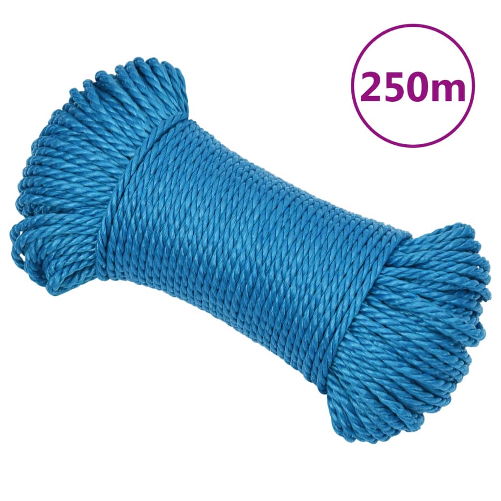 Vidaxl Werkouw 8 mm 250 m Polypropenblau