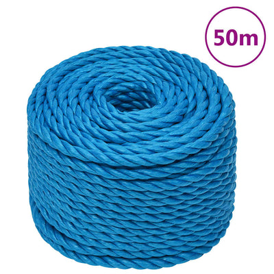 Vidaxl Werkouw 10 mm 50 m Polypropenblau