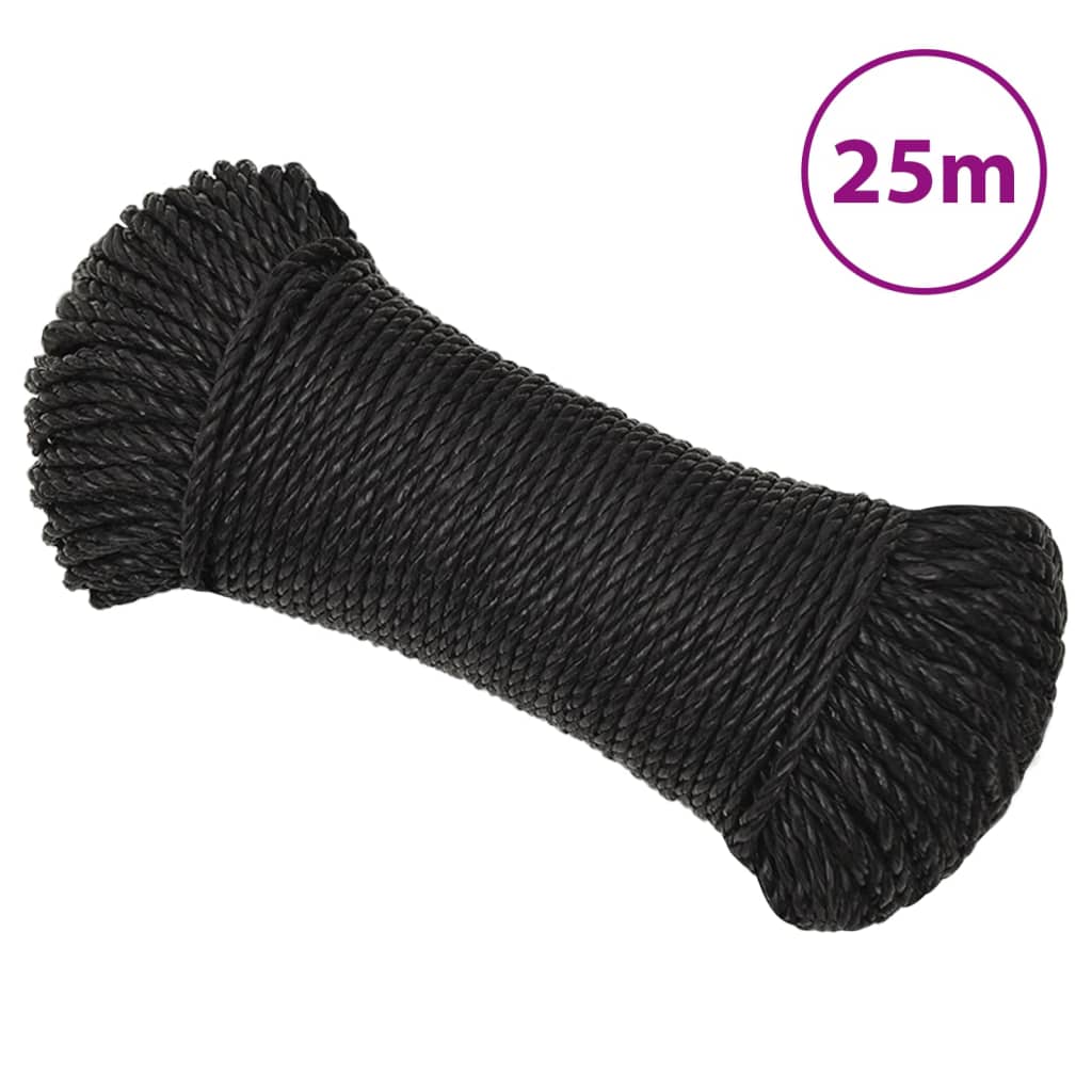 Vidaxl Werkouw 3 mm 25 m Polypropenschwarz