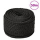 Vidaxl Werkouw 24 mm 50 m Polypropenschwarz