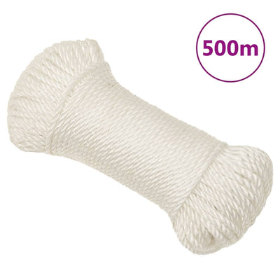Vidaxl Werkouw 8 mm 500 m Polypropen weiß