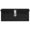 VIDAXL -Speicherbox 50x15x20.5 cm Aluminium Schwarz