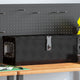 VIDAXL -Speicherbox 60x23.5x23 cm Aluminium Schwarz