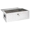 VIDAXL -Speicherbox 80x39x30 cm Aluminium Silber gefärbt