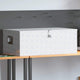 Vidaxl Storage Box 100x55x37 cm Aluminium Silberfarbe