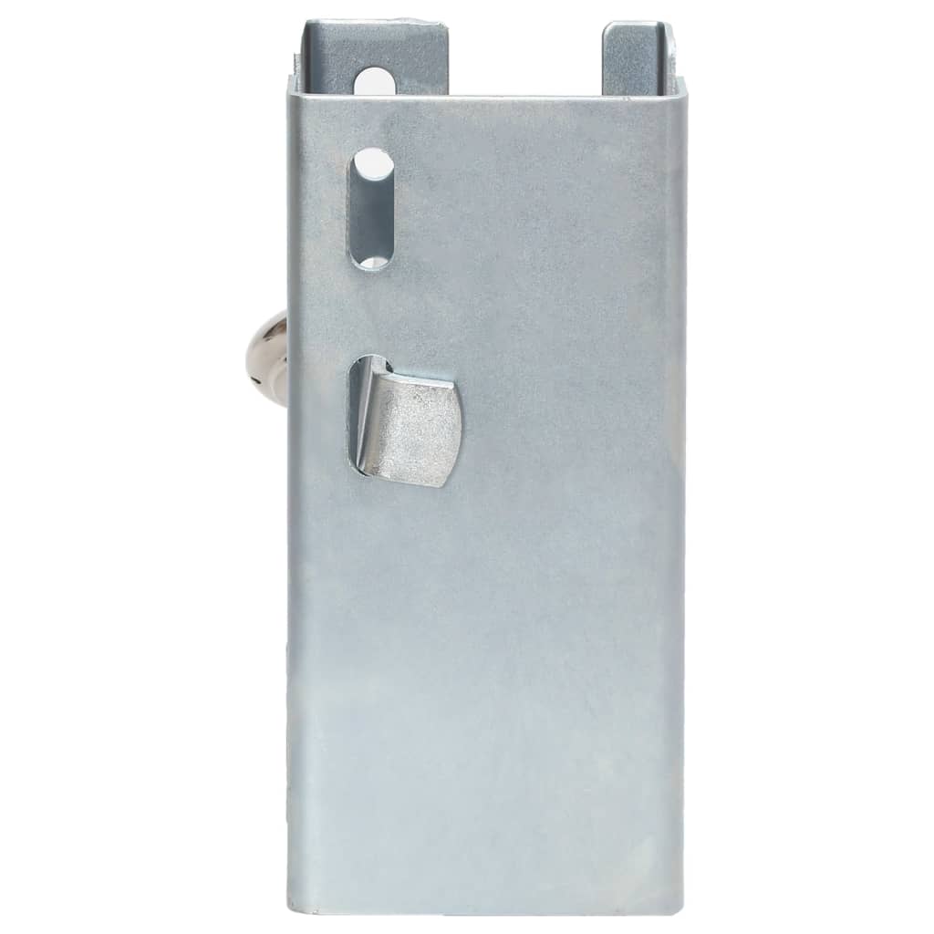 VIDAXL TOWBAR LOCK 11x11x23,5 cm Stahl Silber gefärbt