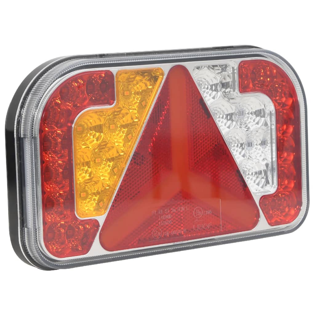 VIDAXL -Anhänger 2 ST LED -Lampe 12 V 24x5x14,5 cm Rot