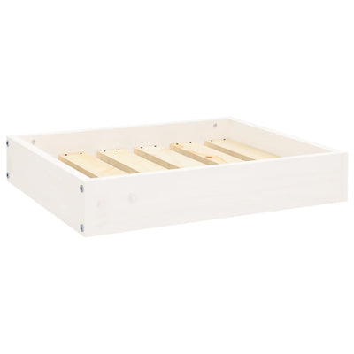 Vidaxxl Hundebett 51,5x44x9 cm massives Kiefernholz weiß