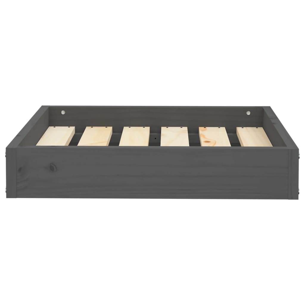 Vidaxl Hundekorb 51,5 x 44 x 9 cm Festkieferngrau grau grau