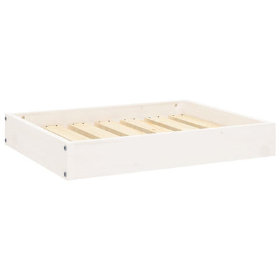 Vidaxl Hundekorb 61.5x49x9 cm Festkiefer weiß